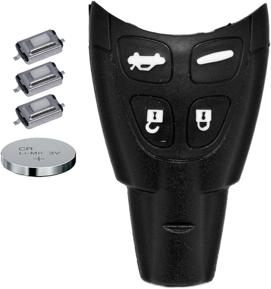 Protecciónubest 4 Botones De La Almohadilla Llave Remota Caso Fob Sin Cortar La Hoja Para Saab 93 95 9 3 9 5 Opi I.441006504