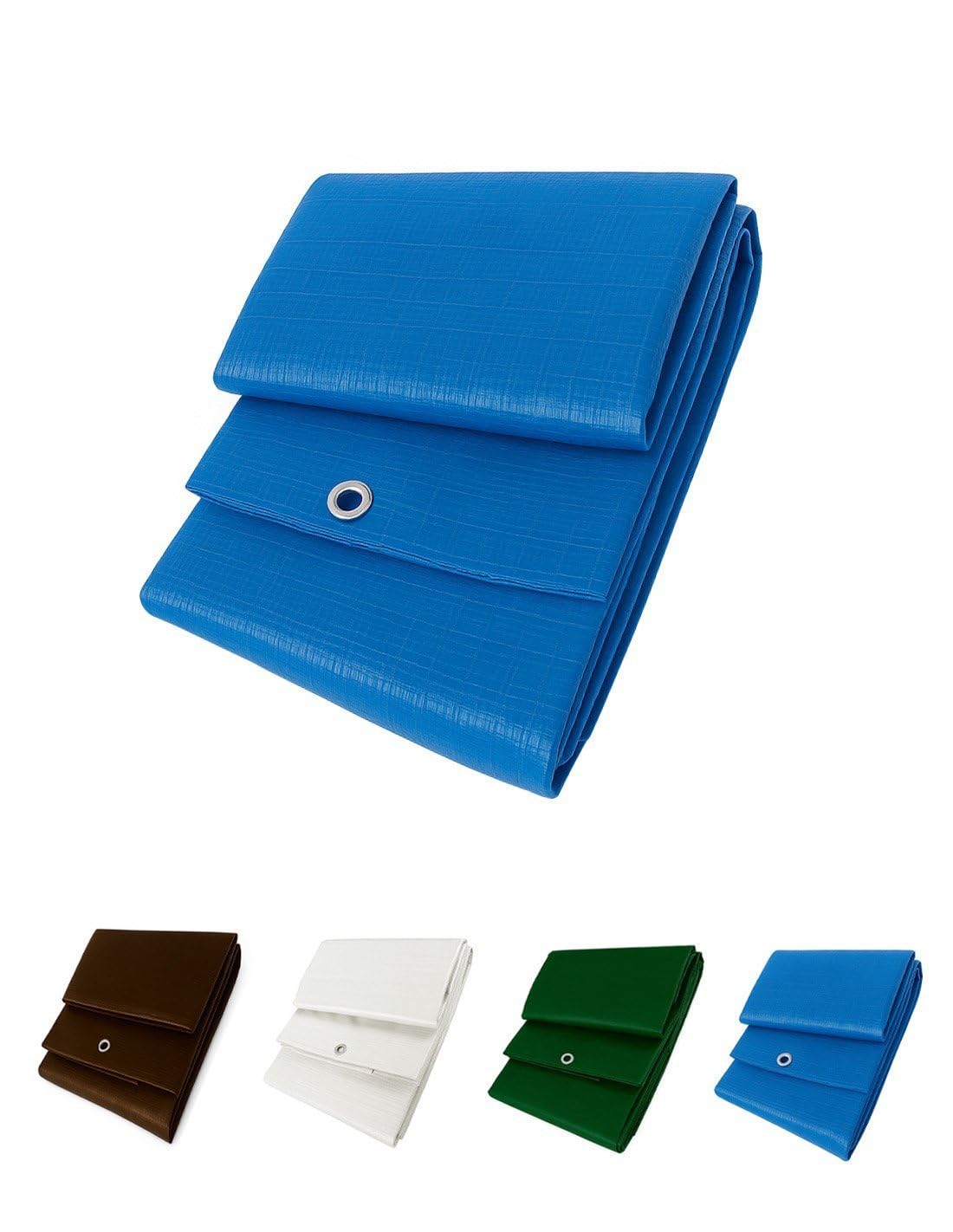 Jardin202 - Toldo Reforzado Impermeable | Lona Multiusos | con Ojales | Seleccione Medida | 4X6M. (Azul)