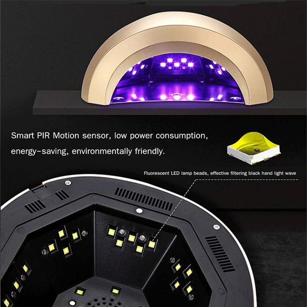 Nail Led Smart Sun Light Mini Nail Polish Glue Light Fast Drying Dry Light Therapy Machine(Black)