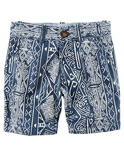 Short en toile bleu imprimé pour bébé garçon 9 mois avec textile canvas léger