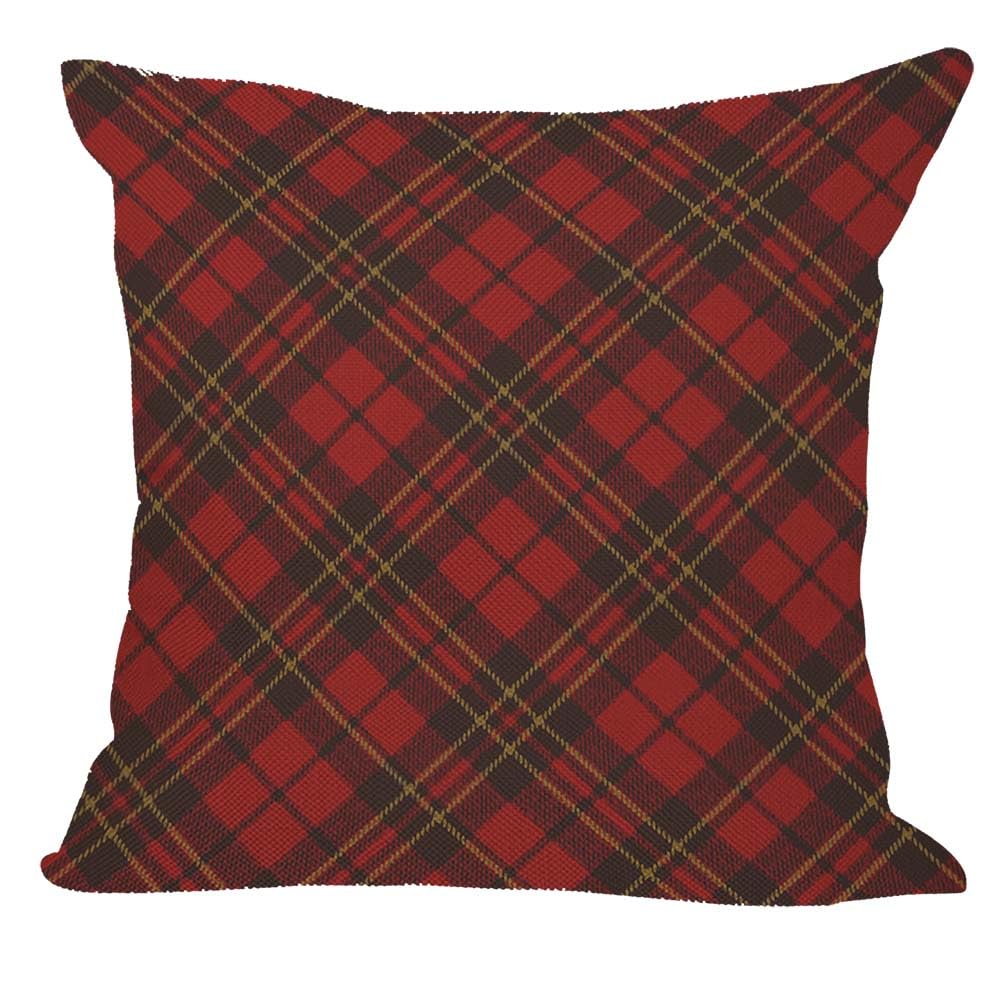 Orythyra Red Buffalo Check Plaid Tartan Plaid Decorative Cushion Covers 45 x 45 cm Pillow Case Cushion Cover for Outdoor Patio Garden Blench Living Room Sofa Farmhouse Decor Rustic Linen 18x18 inches — image 1