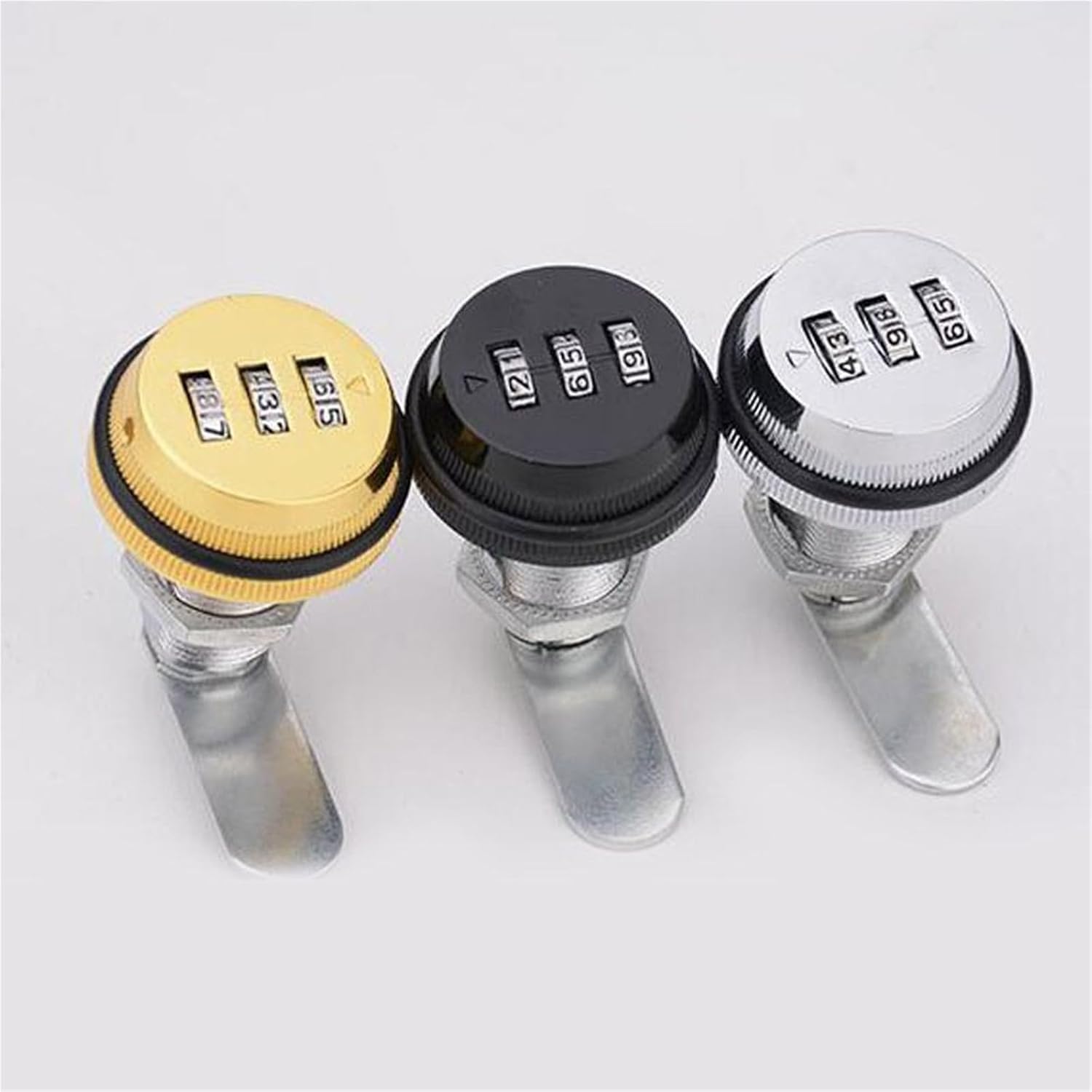 Zinc Alloy Furniture Mailbox 20mm Cam Code Box Lock 3 Digit Combination Password Drawer 1Pcs(Gun Color)