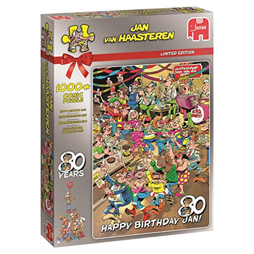 Jumbo Jan Van Haasteren Happy Birthday Jan Jigsaw Puzzle (1000 Piece)