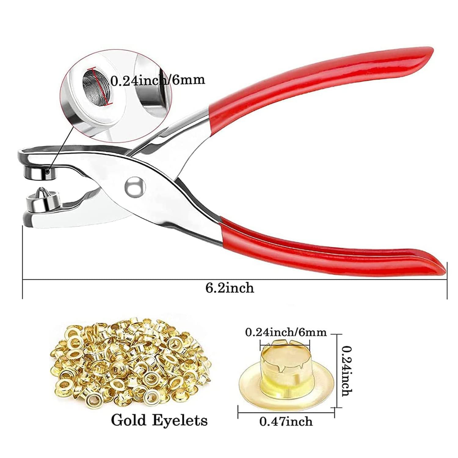 Belt Holer Punch Plier Ring Button Eyelet and Snap Setting Pliers Hand Plier 3 in 1 Tool Kit Great for Crafts Belts Sewing Collars Watch Bands Paper Hole Punch Tool Kit Set of 3 1