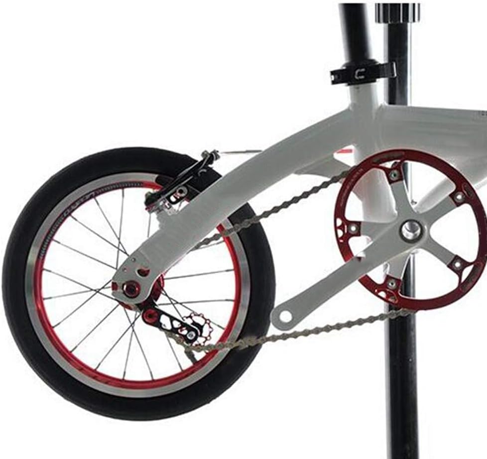 Bike Chain Tensioner | 6061 Aluminum Alloy Single Speed Adjuster Converter with Spring Pulley for Road Folding Bicycle