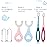 Frerdui 6 in 1 Baby Training Toothbrush Set - Infant to Toddler Toothbrush Oral Care Silicone Toothbrush for Baby - Food Grade Silicone,Extra Soft Bristles,Perfect for 6+,12+,24+ Months