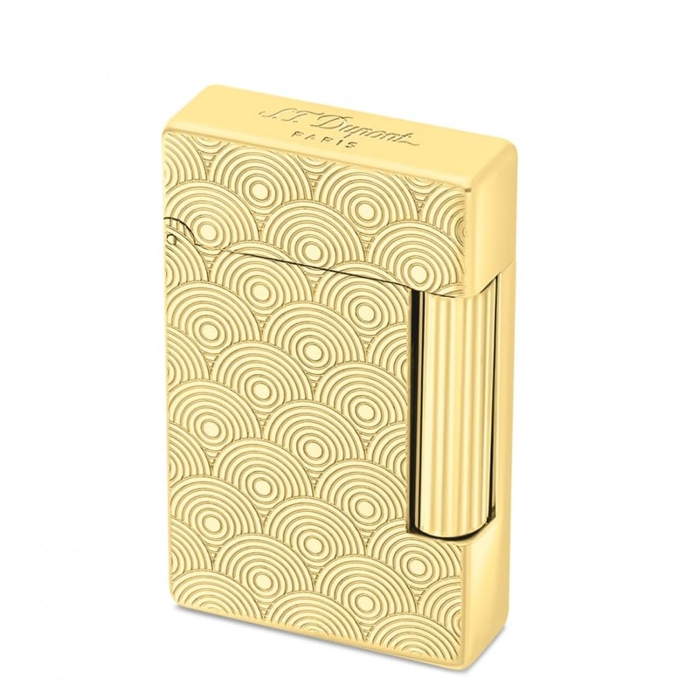 ST Dupont Initial Feuerzeug — Cinatique Gold, unbefüllt, Kinetic