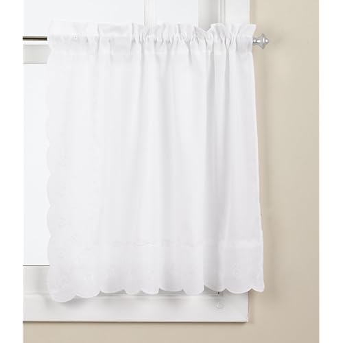 Cafe Curtains White Amazon Com