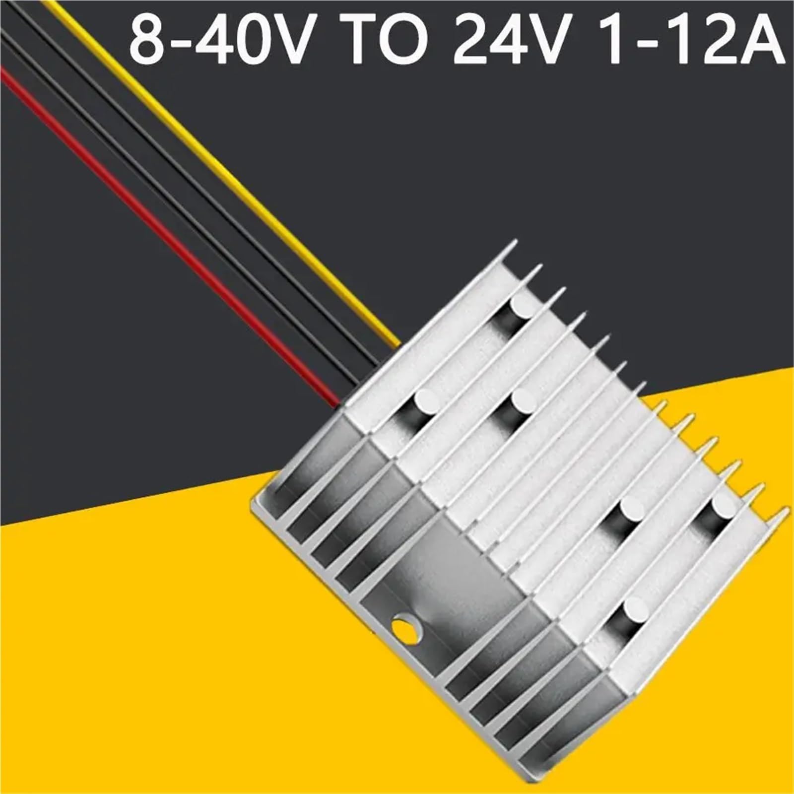 8-40V to 24V 3A 4A 5A 6A 8A 10A DC DC Automatic Step Up Down Converter 24V Voltage Stabilizer Boost Module for Cars Boat(8-40V to 24V 3A)