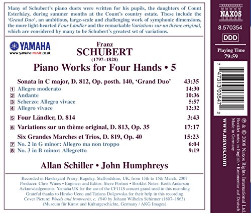 Piano Works For Four Hands 5