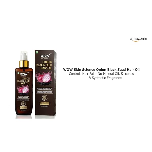 WOW Skin Science Onion Oil - Black Seed Onion Hair Oil ...