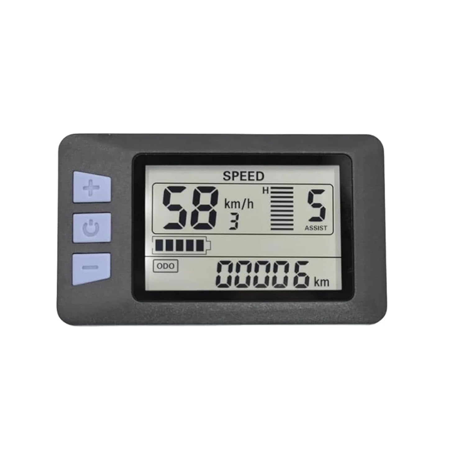 UART NO.2 Protocol P3H Electric Bicycle LCD Display Panel Dashboard Display Panel 24V36V48V60V, Suitable for Electric Scooters (5PIN) 5-pin Male Connector