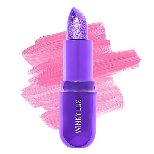 Miniatura 7 de Winky Lux Bálsamo Glimmer, lápiz labial que cambia de color con pH y bálsamo labial tintado, bálsamo labial hidratante vegano, arcoíris