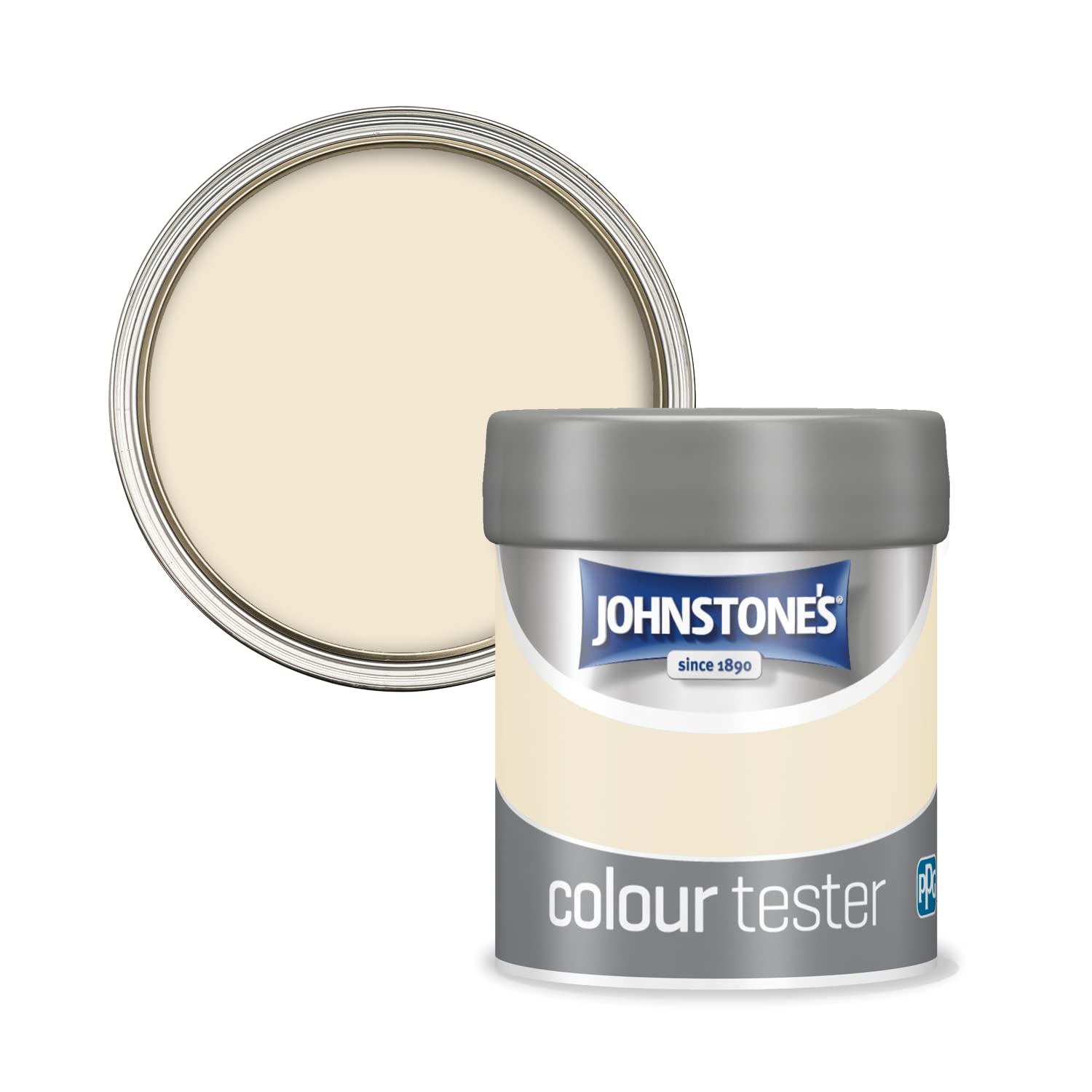 Johnstone's Wall Ceiling Paint Tester Pots - Magnolia Emulsion Easy Apply, Dries 1-2 Hours, 75ml