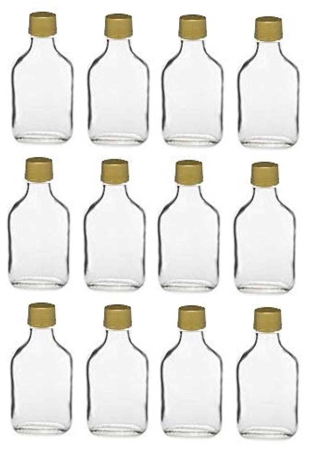 Nakpunar 12 pcs 100 ml Glass Flask Bottles