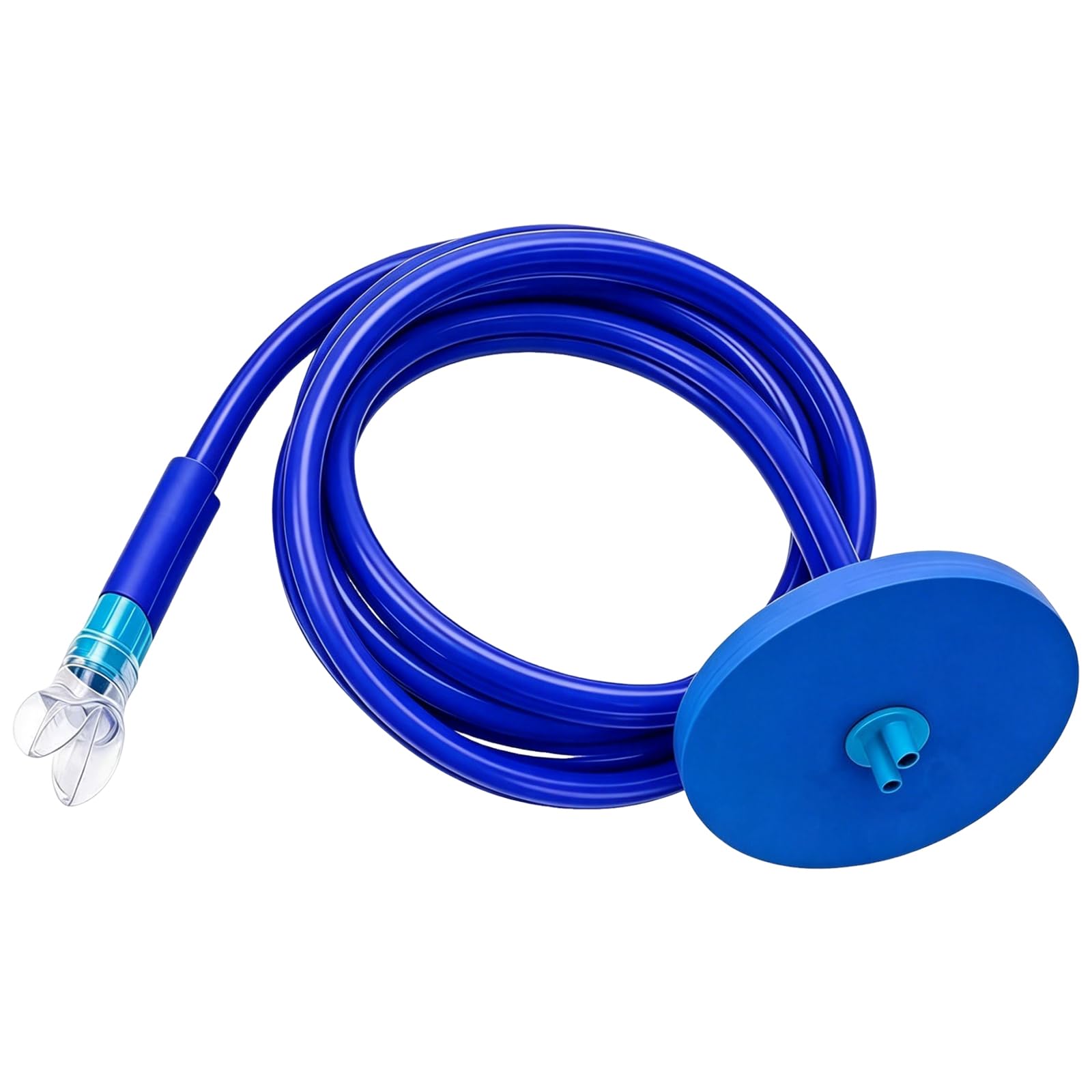 Full Dry Snorkel Breathing Tube, Leakproof Underwater Breather with Thickened Silicone, Reusable Long Diving Respirator for Swimming Beginners and Diving Trainees (1.5M)