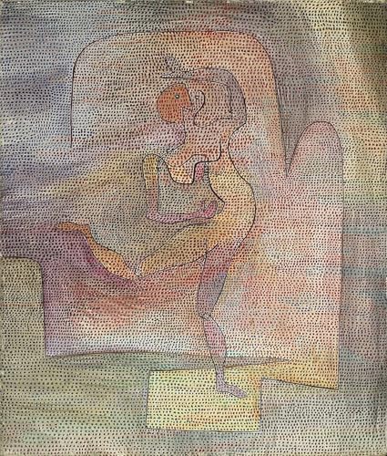 Affiche Paul Klee poster danseuse graffiti art mural décoration maison salon 60x90cm
