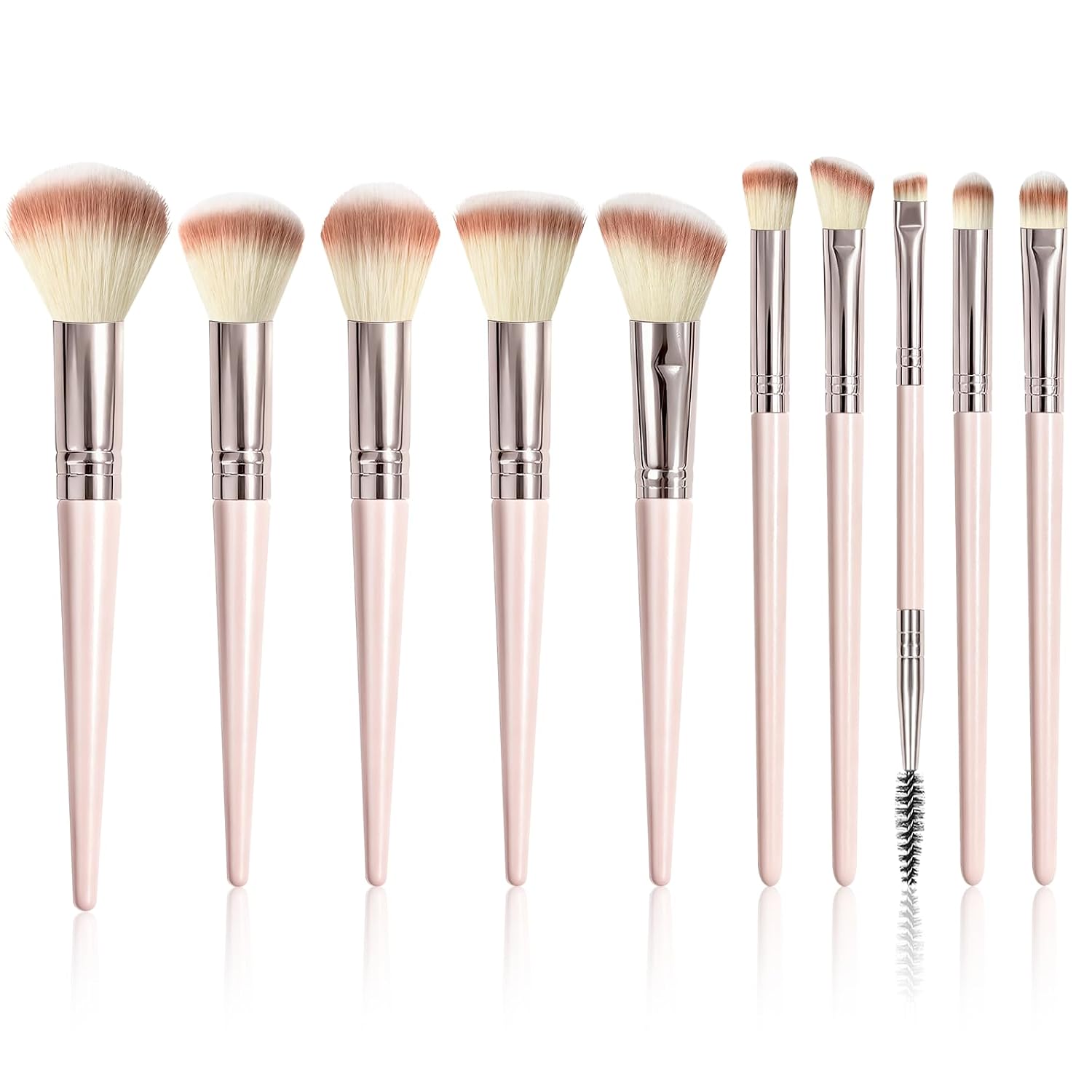 Makeup Brush Set, Premium Synthetic 10 PCS Makeup Brushes, T... Makeup Brush Set, Premium Synthetic 10 PCS Makeup Brushes, T...