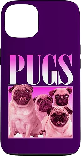 Miniatura 7 de iPhone 16 Pugs Bootleg Rap | Lindo Pug Dog Pet Owners Retro 90's Poster Case