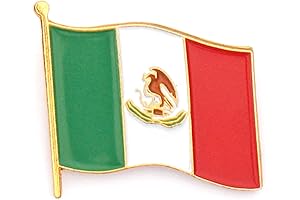 World Flag Enamel Lapel Pin - Mexico