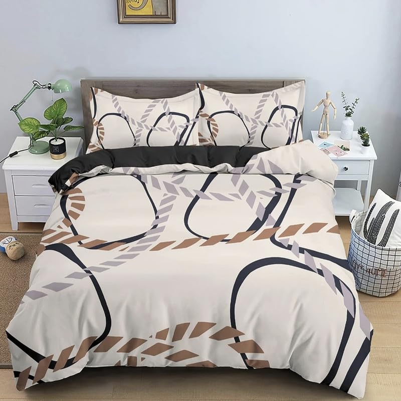 Housse de couette 140x200 cm beige pour une décoration de chambre moderne et cocooning