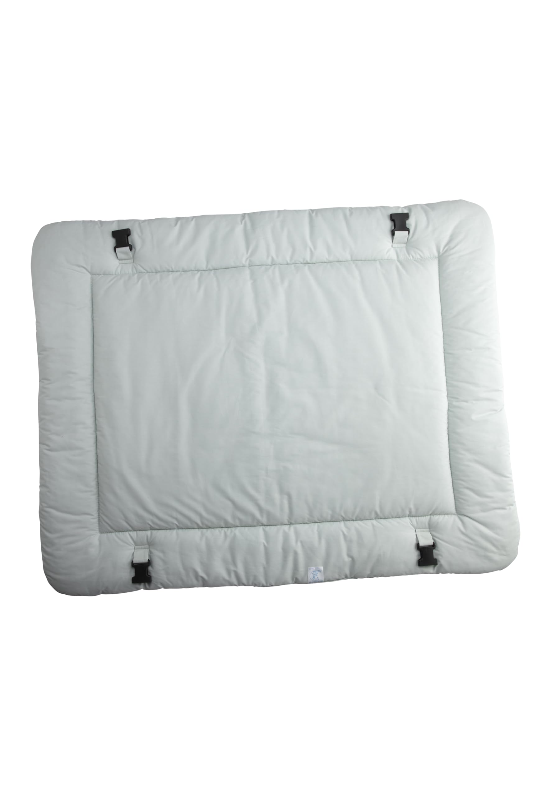 Spielbogen Ente Edda Lou, Baby Krabbeldecke 80 x 100 cm mit abnehmbarem Spielzeug und Kuscheltier, Spieldecke