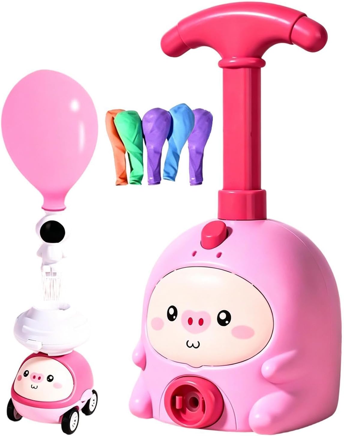 Air Pump Balloon Rocket Toy, Aerodynamic Challenging Animal Shape, Aerodynamics Learning Balloon Rocket Kit, For Boys, Girls, Preschoolers, Classroom