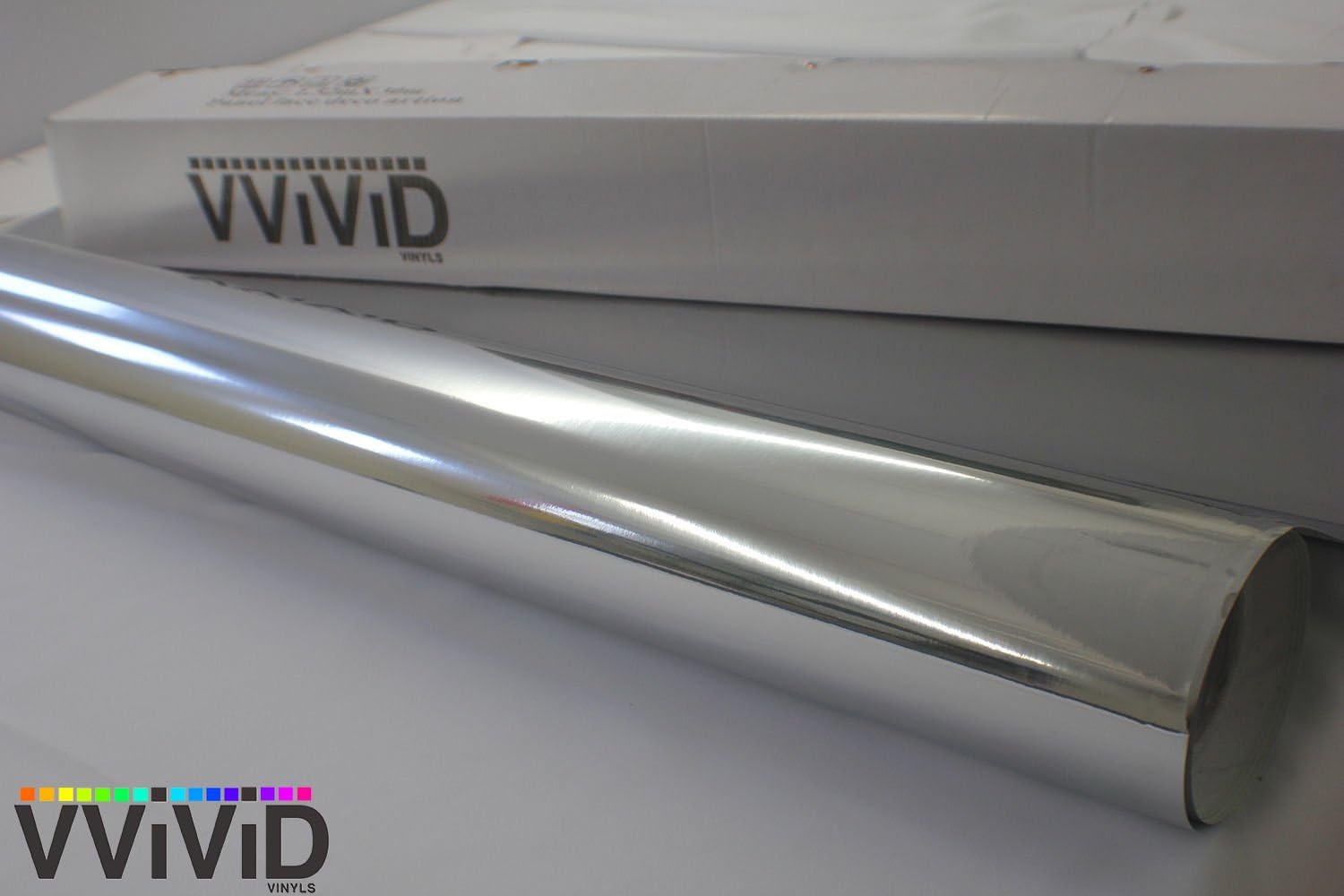 VViViD8 Mirror Chrome Vinyl Car Wrap 3ft x 5ft Self Adhesive Film Decal Air Release Bubble-Free