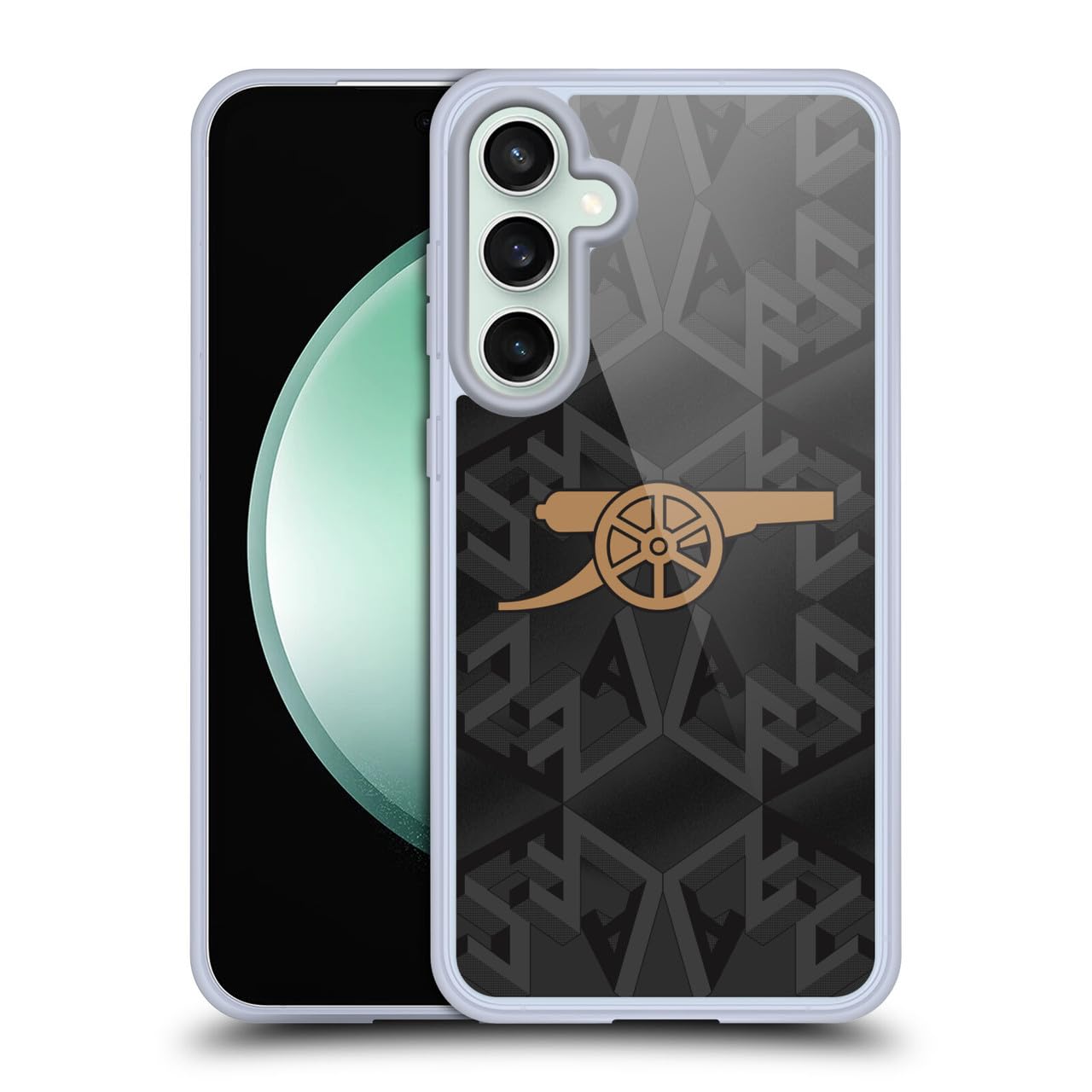 Head Case Designs Officially Licensed Arsenal FC Away 2022/23 Crest Kit Gel Case [Military Grade Protection] Compatible with Samsung Galaxy S23 FE 5G and Compatible with MagSafe — image 1