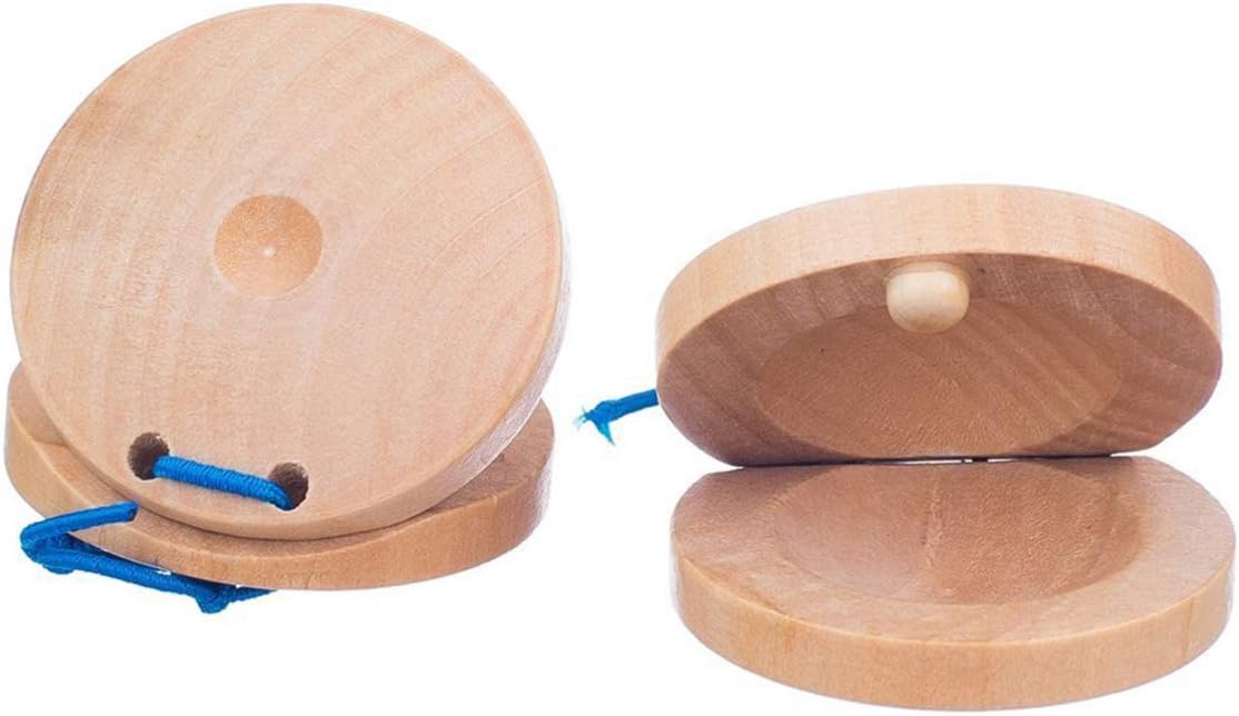 3pcs Finger Kids Toy Castanets- Rope Baby Castanet Classes Party Practice Playing for Show Instrument Handheld Education Rhythm Castanets Musical Children Toys Early Educational : Musical Instruments