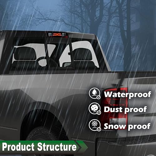 Miniatura 4 de GRAND ORANGE Tercera luz de freno LED compatible con Dodge Ram 1500 2009-2017  Fit 2010-2017 Dodge Ram 2500 3500 3 luz de freno lámpara de carga