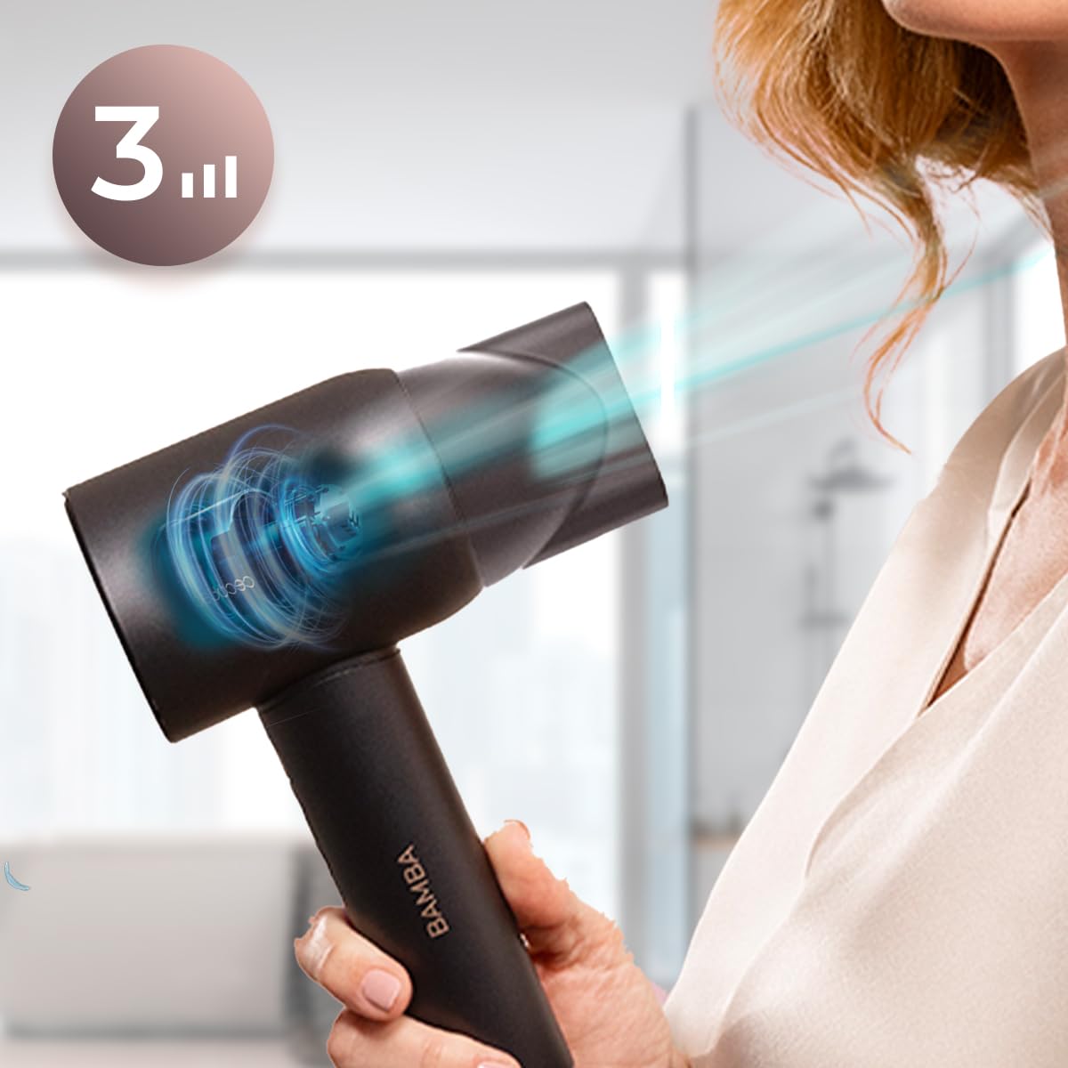 Cecotec Asciugacapelli Bamba IoniCare Rockstar Nano IonTech. 1600 W, Nano Ioni, 110000 rpm, Schermo, Controllo intelligente del Calore, 3 Temperature, 3 Velocità e Funzione Memoria
