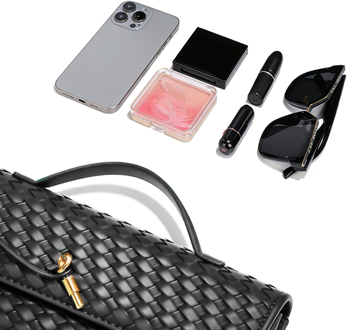 BaiYouDa Evening Clutch Purse for Women Casual Fashion Satchel Shoulder Handbag Vegan Leather Crossbody Bags