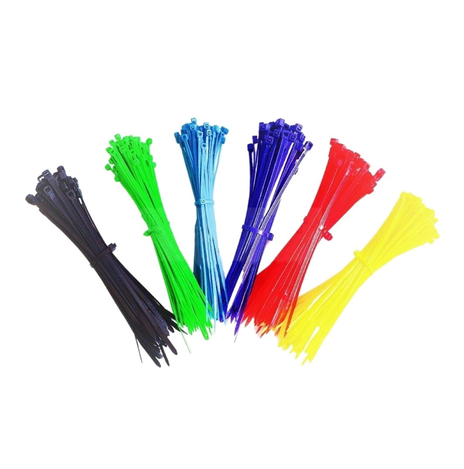 Azul 100 bridas para cables con autobloqueo, bridas para cables de nailon de plástico, bridas para cables de 3 * 100 mm, 3 * 200 mm, 4 * 100 mm, 4 * 250 mm (color: azul, tamaño: 3x100) (azul 3x200)