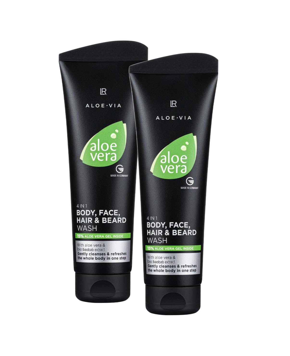 LR Aloe Vera Mnner Duschgel und Shampoo fr Krper, Gesicht, Haar und  Bart, 2x 250ml, Feuchtigkeitsspendend : Amazon.de: Kosmetik