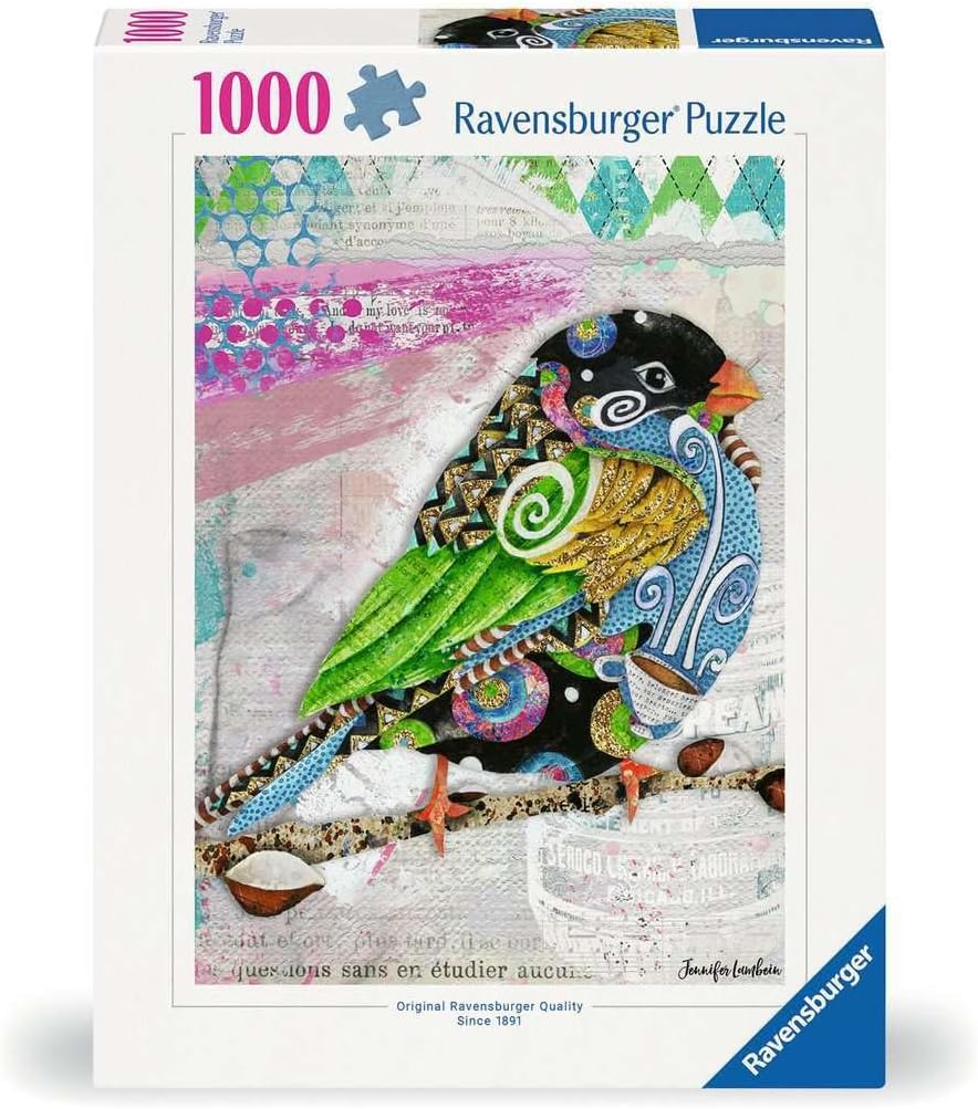 Ravensburger Puzzle 12001438 Swirly Bird 1000 Pieces Puzzle for Adults and Children from 14 Years