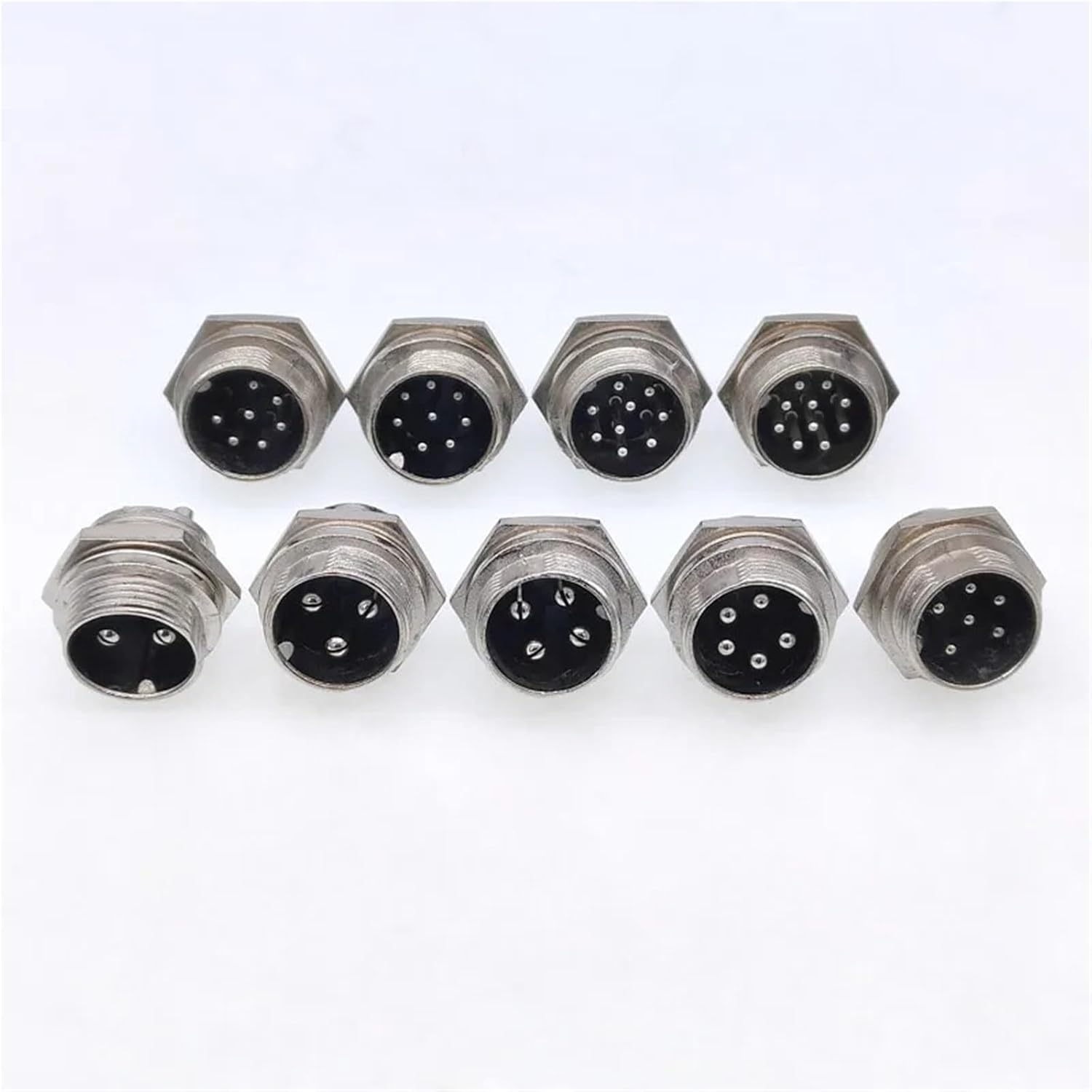 5/8 Inch Male Socket GX16 Circular Connector 2Pin 3pin 4pin 5pin 6pin 7pin 8pin 9pin 10pin Diameter 16mm L73 RS765 DF16 M16 1Pcs(7Pin Male Socket)