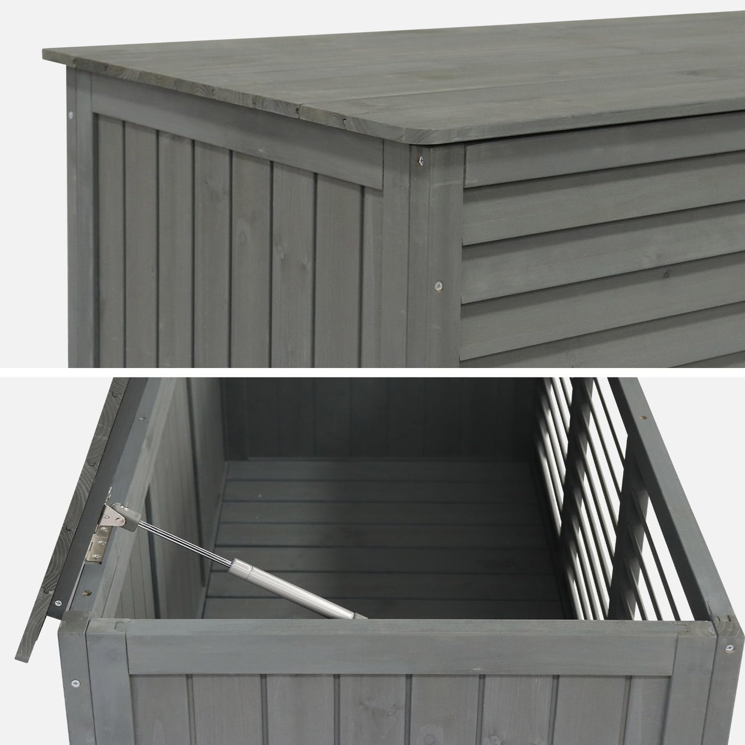Alice's Garden - Coffre de rangement en bois. Castille. 330 litres. L130 x P64 x H60cm