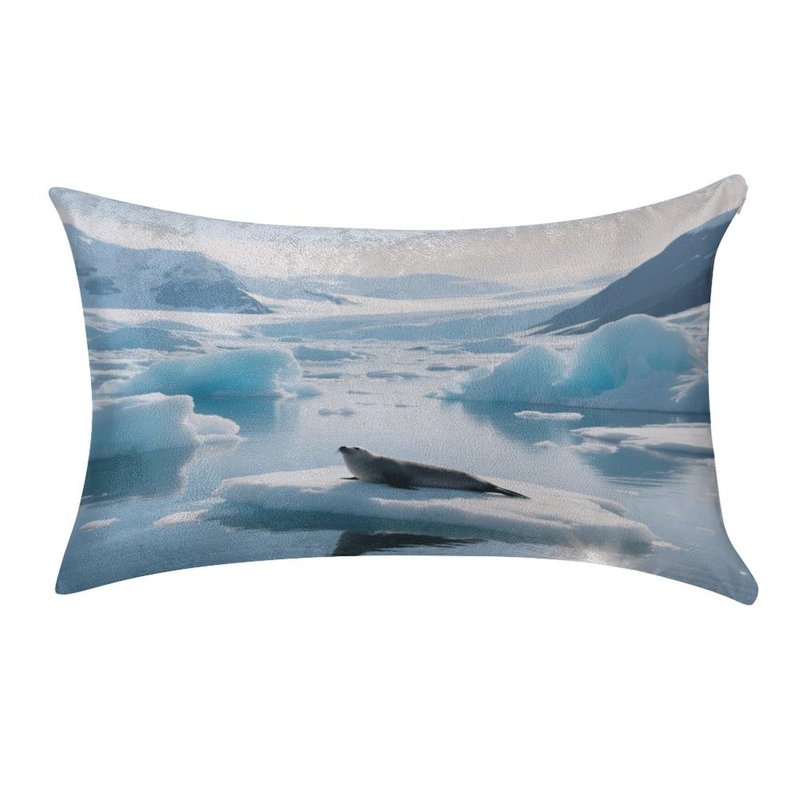 Fekiloot Style Glacier Fjord Iceberg Pillow Covers Home Decor Pillow Cases
