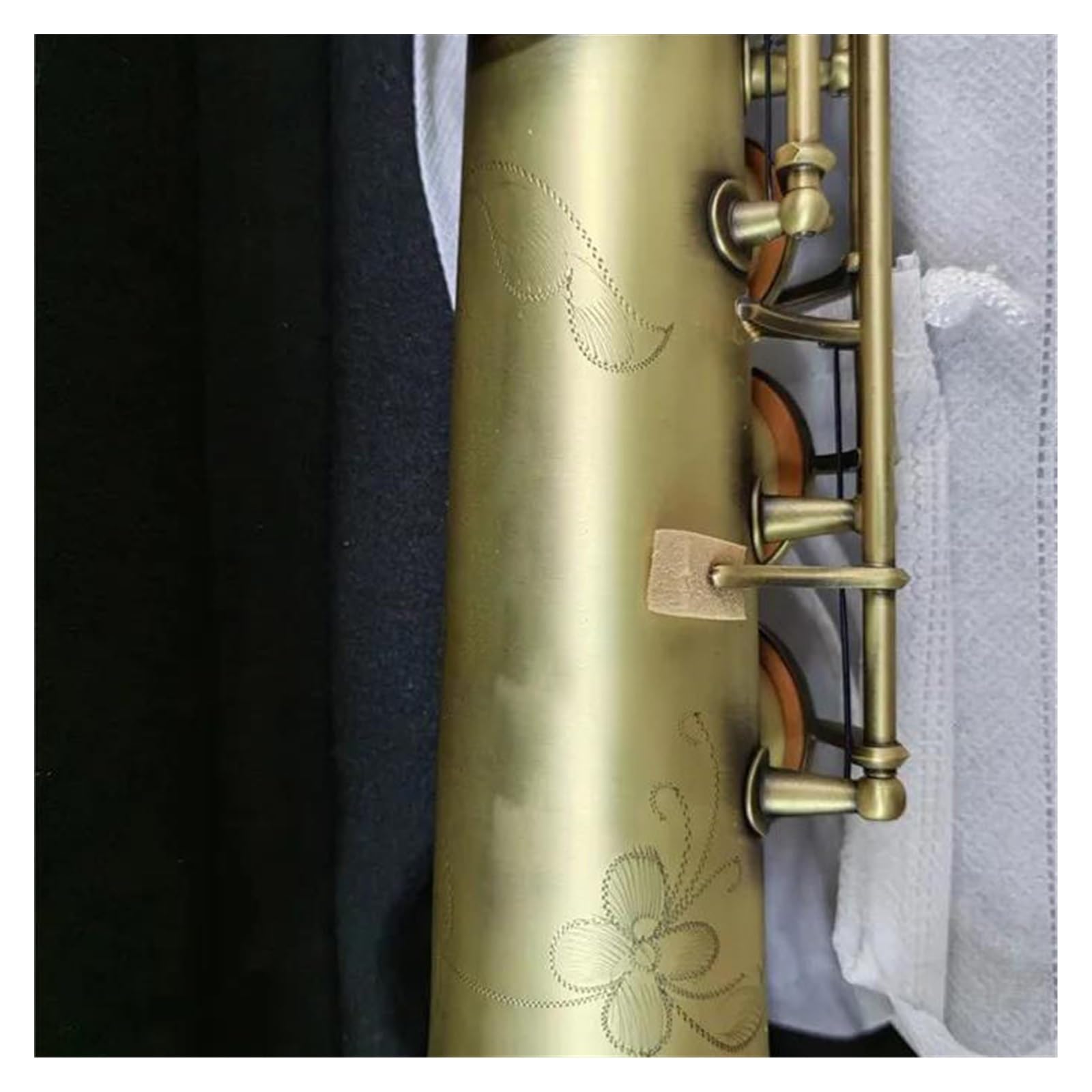Saksofon Bb Vintage Miedziany Instrument Z Akcesoriami Do Futerału Saksofon | Saksofon