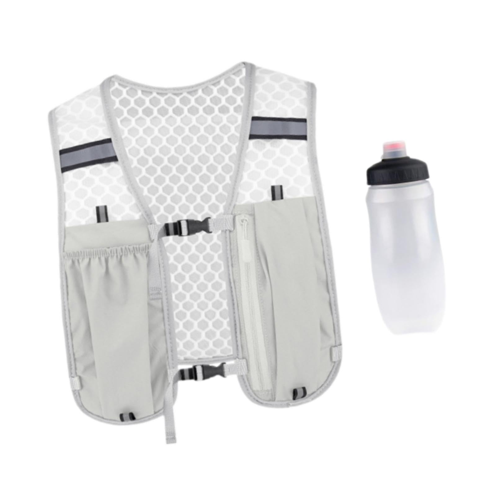THE STYLE SUTRA Running Hydration Vest Runner Rucksack Breathable for Jogging Outdoor Riding Grey-picture-12