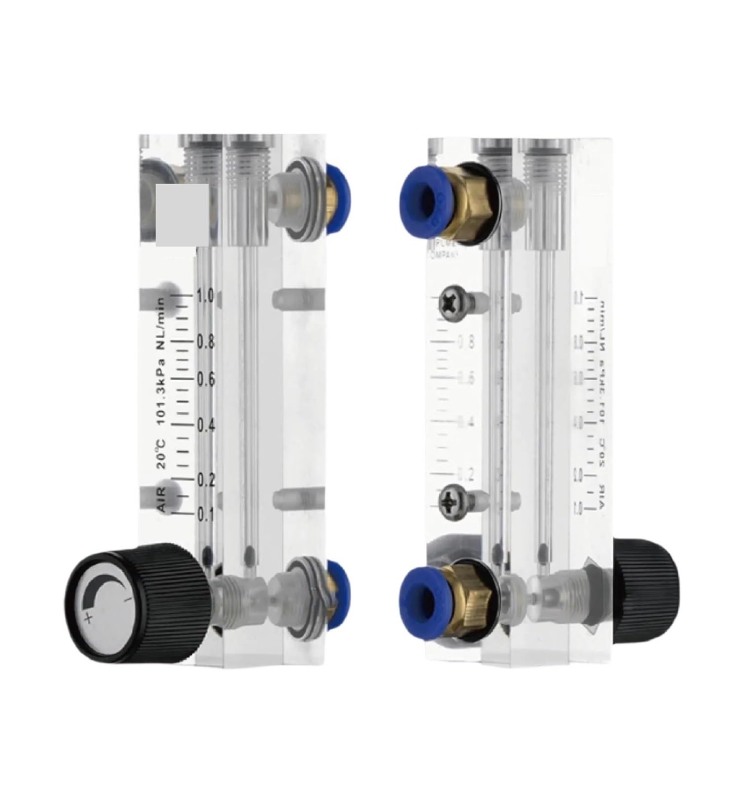 QfUxYYSLD 1 x LZM-4T Liquid Gas Rotameter Compressed Air Flow Meter Water Analysis Instrument 6mm Interface (Gas-1-4LPM)