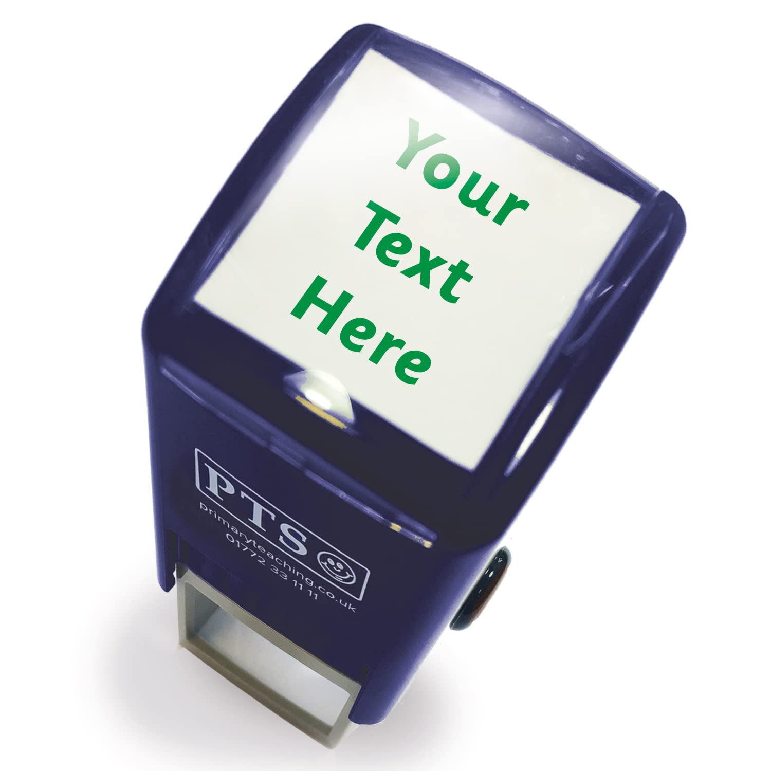 Primary Teaching Services Ltd Green Personalised Wording Office Business Self-Inking Stamp 25Mm Primary Teaching Services (Green)