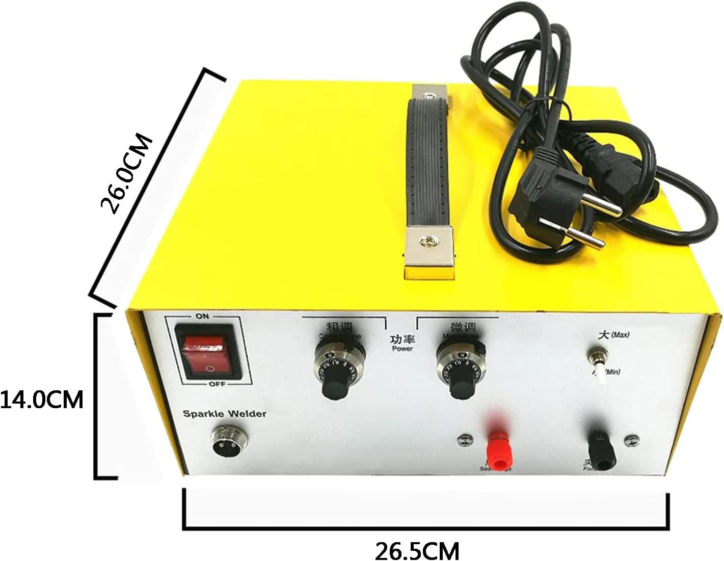 Handheld Pulse Spot Welder, Portable Small Pulse Spot Welding Machine, Gold Silver Jewelry Processing Touch Welding Machine, 500W 80A,110V (110V) image 3