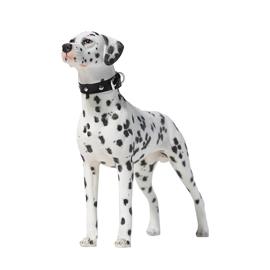 Amazon.co.jp: JXK レジン製 ダルメシアン犬のフィギュア 精巧な
