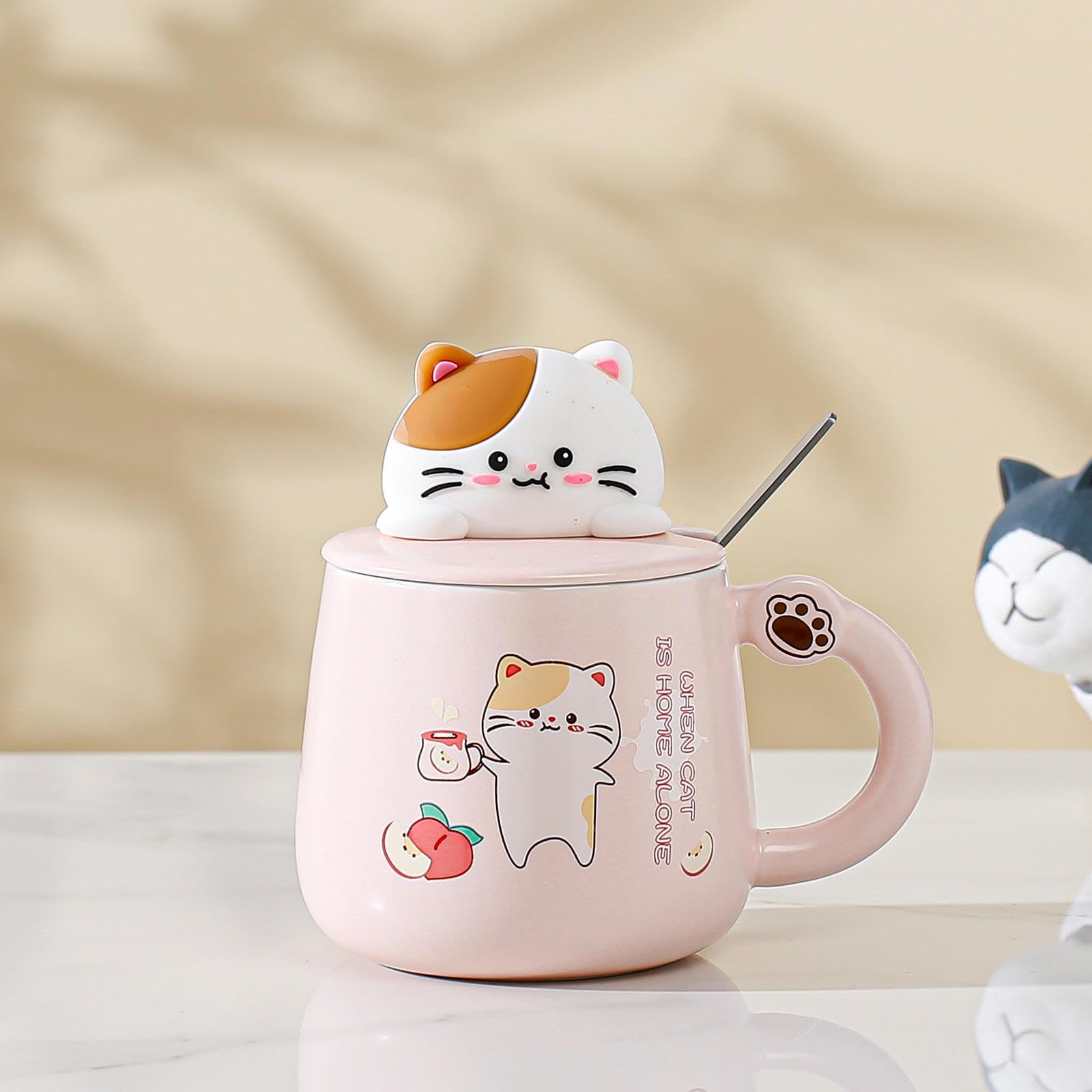 Set Di 2 Tazze In Ceramica Rosa Opaca, 420 Ml, Adatte A Microonde E Lavastoviglie, Manico Ergonomico, Per Caffè, Tè E Tisane, Regalo Perfetto
