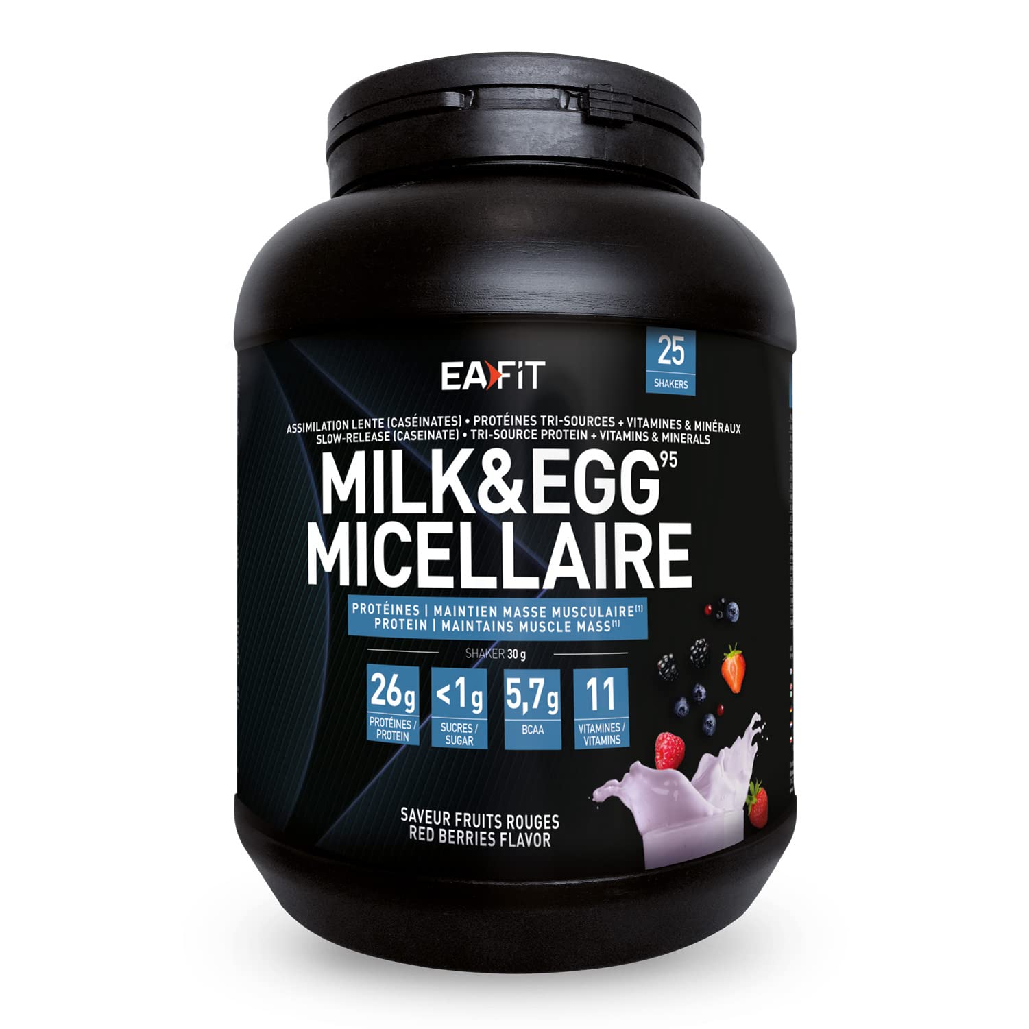 Eafit - Milk & Egg - Proteine - Maintien Masse Musculaire - Fruits Rouges
