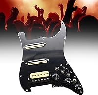 Vista 8 de Colaxi Repuesto de pastilla de guitarra, resistente, fácil instalación, cargado, precableado, práctico blanco, duradero para piezas de guitarra