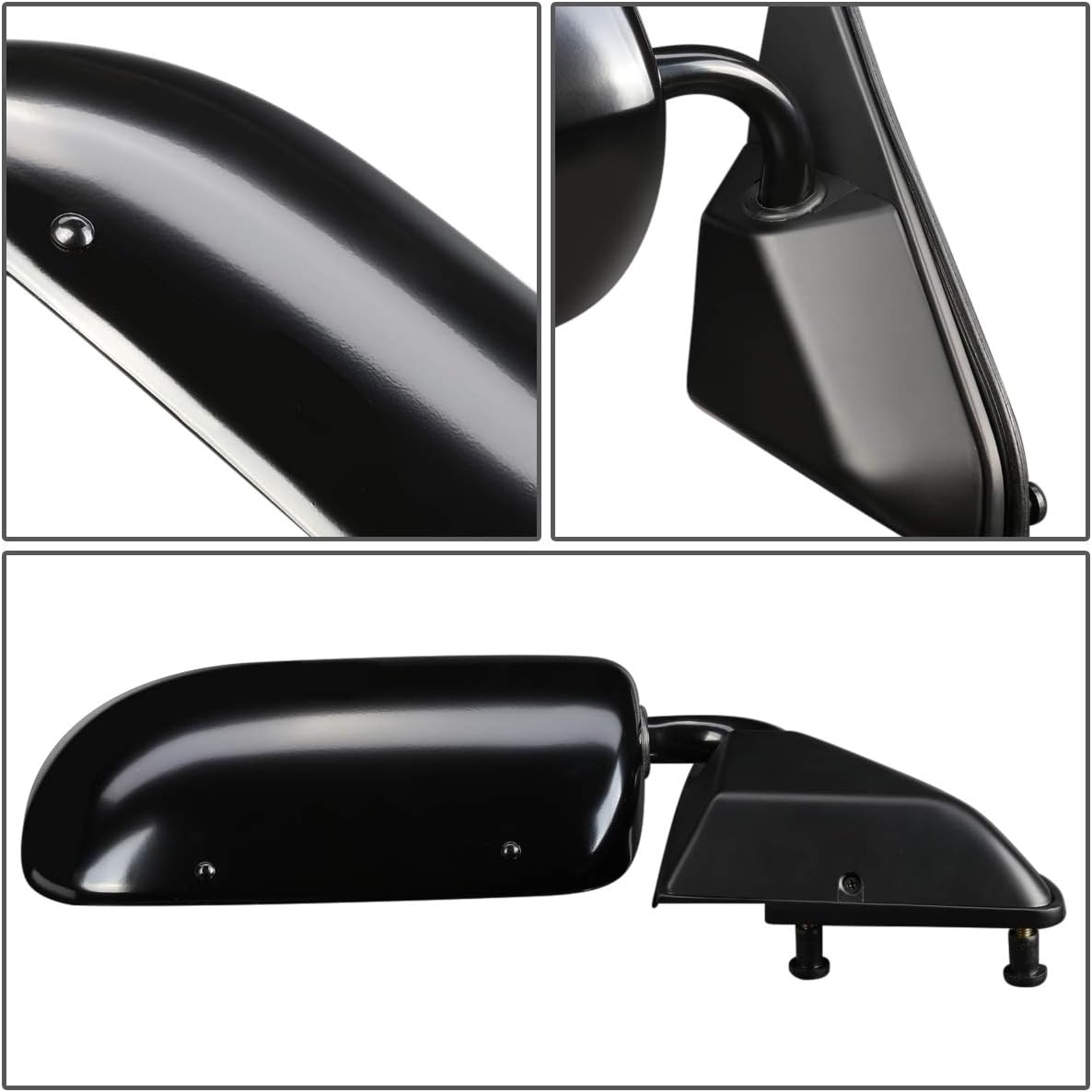 Auto Dynasty GM1321177 OE Style Manual Passenger Right Side View Door Mirror Compatible with Chevy GMC C10 C/K Pickup Suburban 88-00