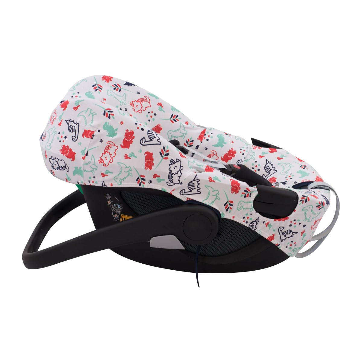 JYOKO Kids Funda de algodón para Silla de Coche Compatible con Maxi Cosi Pebble 360 Y FamilyFix 360 (Dino Party)